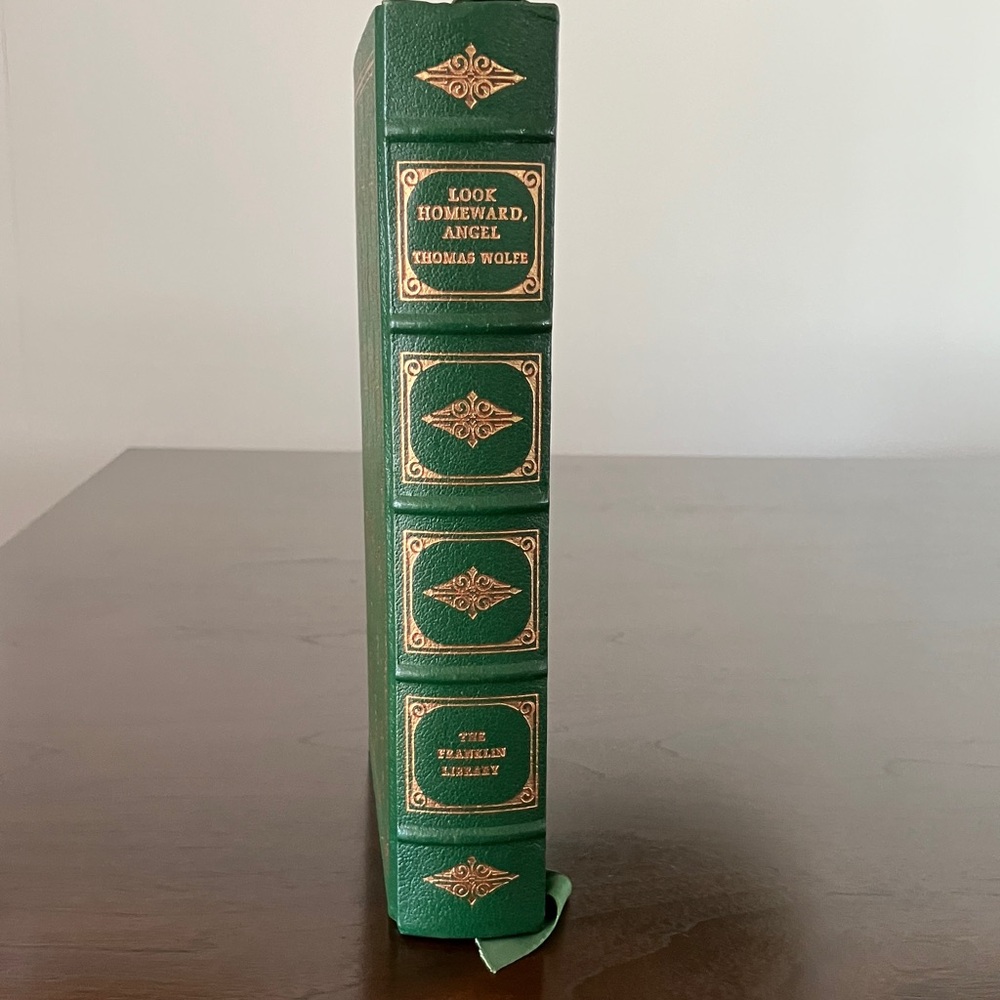 Green Leather Bound Book from Franklin Library.Look Homeward Angel. Like new.